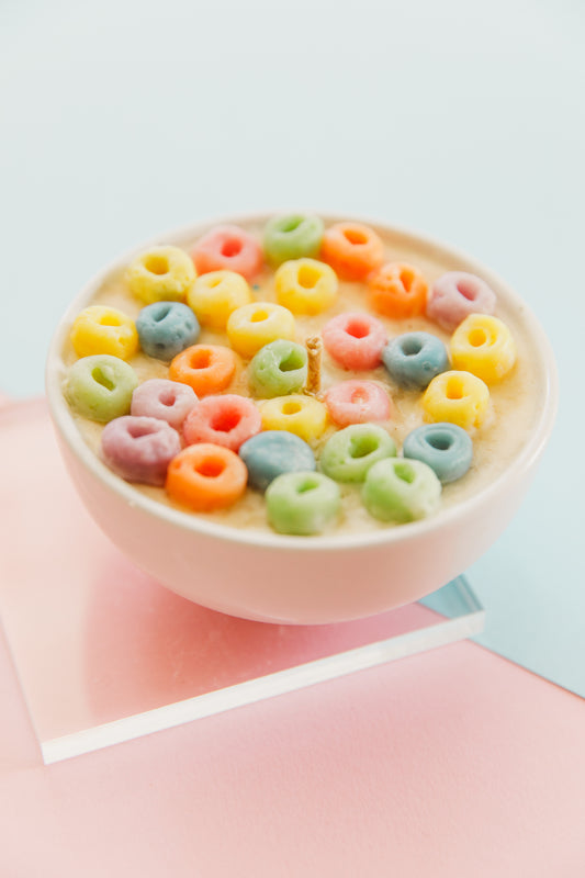 Cereal bowl candle